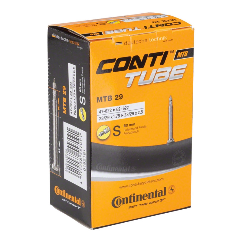 continental 60mm presta valve tube